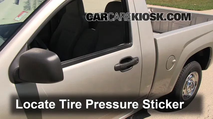 2008 Chevrolet Colorado WT 2.9L 4 Cyl. Standard Cab Pickup (2 Door) Tires & Wheels Check Tire Pressure